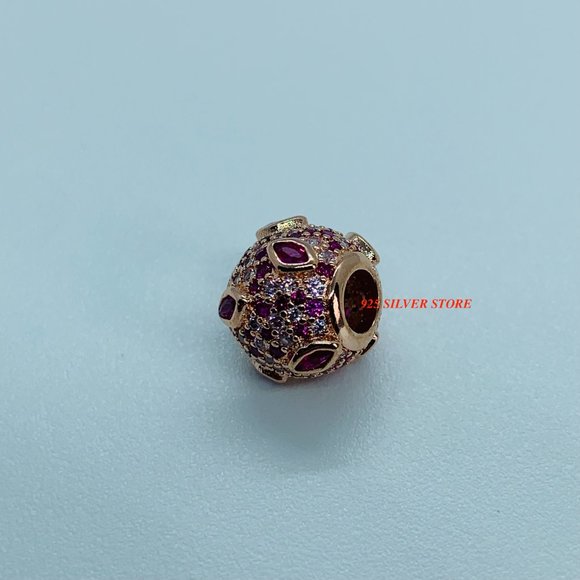 NEW Authentic Pandora Rose Gold KISS PAVE Charm / Pandora Bracelet/Charms - Picture 7 of 7